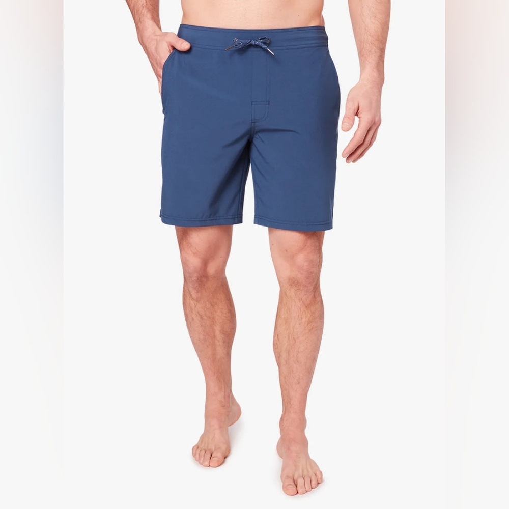Fair Harbor The Ozone Board Short Men Navy Blue Lined 8" Stretch Size 2XL NWT